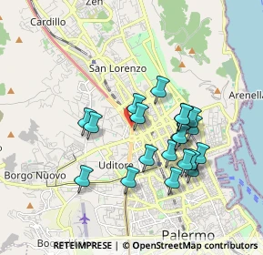 Mappa Viale della Regione Siciliana Sud Est, 90144 Palermo PA, Italia (1.79)