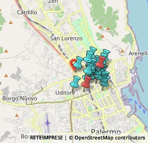 Mappa Viale della Regione Siciliana Sud Est, 90144 Palermo PA, Italia (1.22211)