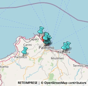 Mappa Viale della Regione Siciliana Sud Est, 90144 Palermo PA, Italia (6.68727)