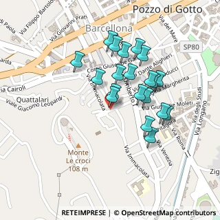 Mappa Vicolo II Concezione, 98051 Barcellona Pozzo di Gotto ME, Italia (0.218)