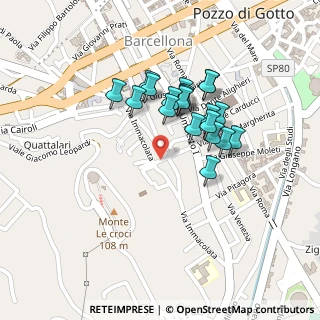 Mappa Vicolo II Concezione, 98051 Barcellona Pozzo di Gotto ME, Italia (0.201)