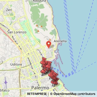 Mappa Via Guglielmo Peralta, 90142 Palermo PA, Italia (2.84077)