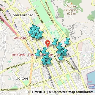 Mappa Via Littore Ragusa, 90144 Palermo PA, Italia (0.809)