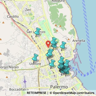 Mappa Via Littore Ragusa, 90144 Palermo PA, Italia (2.07353)