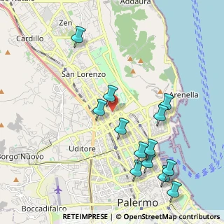 Mappa Via Littore Ragusa, 90144 Palermo PA, Italia (2.55538)