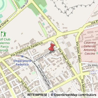Mappa Via Andrea Cirrincione, 55, 90143 Palermo, Palermo (Sicilia)