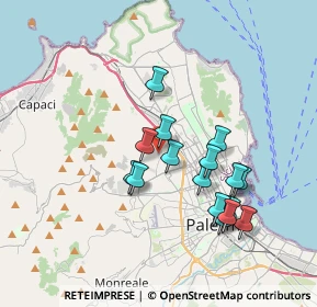 Mappa Via Gorgone Giovanni, 90146 Palermo PA, Italia (3.6225)