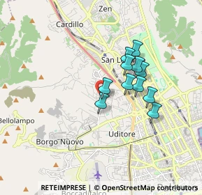 Mappa Via Gorgone Giovanni, 90146 Palermo PA, Italia (1.46)