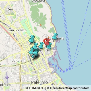 Mappa Via Thaon De Revel Paolo Ammiraglio, 90142 Palermo PA, Italia (1.48063)