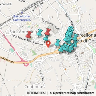 Mappa Via Gaspare Camarda, 98051 Barcellona Pozzo di Gotto ME, Italia (0.4665)