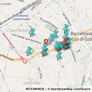 Mappa Via Gaspare Camarda, 98051 Barcellona Pozzo di Gotto ME, Italia (0.397)