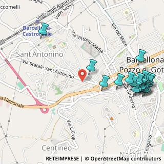 Mappa Via Gaspare Camarda, 98051 Barcellona Pozzo di Gotto ME, Italia (0.7755)