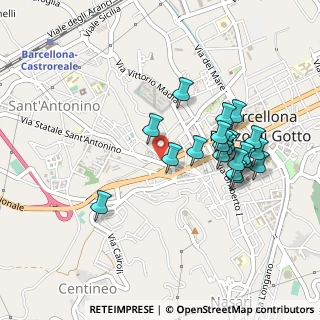 Mappa Via San Giovanni Bosco, 98051 Barcellona Pozzo di Gotto ME, Italia (0.493)
