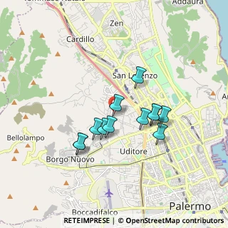 Mappa Fondo Prestigiacomo a Cruillas, 90145 Palermo PA, Italia (1.56833)