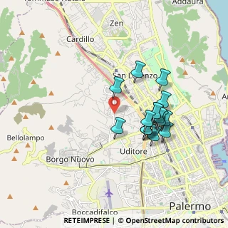 Mappa Fondo Prestigiacomo a Cruillas, 90145 Palermo PA, Italia (1.7275)