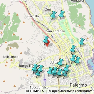 Mappa Fondo Prestigiacomo a Cruillas, 90145 Palermo PA, Italia (3.0065)