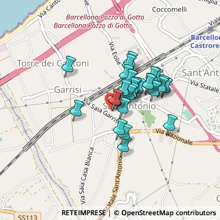 Mappa Via Villa, 98051 Barcellona Pozzo di Gotto ME, Italia (0.36036)