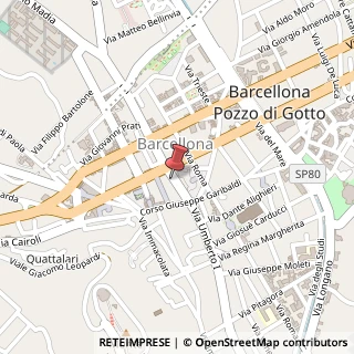 Mappa Via Umberto I, 262, 98051 Barcellona Pozzo di Gotto, Messina (Sicilia)