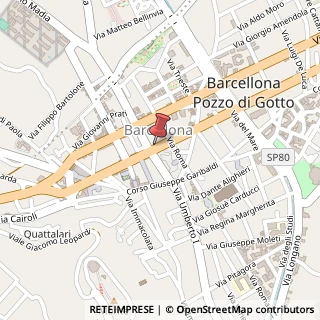 Mappa Via Operai, 87, 98051 Barcellona Pozzo di Gotto, Messina (Sicilia)