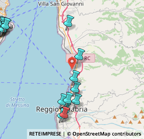 Mappa Via Zona Industriale Contrada Armacà, 89121 Reggio di Calabria RC, Italia (6.977)