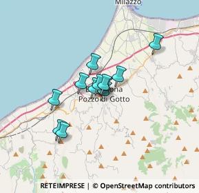 Mappa Piazza Libertà, 98051 Barcellona Pozzo di Gotto ME, Italia (2.37667)