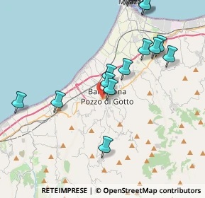 Mappa Piazza Libertà, 98051 Barcellona Pozzo di Gotto ME, Italia (5.905)