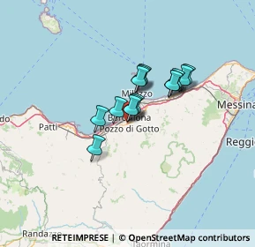 Mappa Piazza Libertà, 98051 Barcellona Pozzo di Gotto ME, Italia (9.17643)