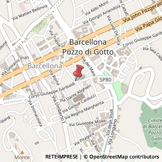 Mappa Via Giuseppe Garibaldi, 216, 98051 Barcellona Pozzo di Gotto, Messina (Sicilia)