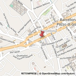 Mappa Piazza Libertà, 110, 98051 Barcellona Pozzo di Gotto, Messina (Sicilia)