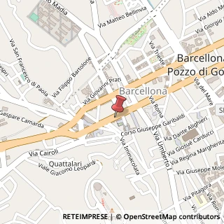 Mappa Via Operai, 98051 Barcellona Pozzo di Gotto ME, Italia, 98051 Barcellona Pozzo di Gotto, Messina (Sicilia)