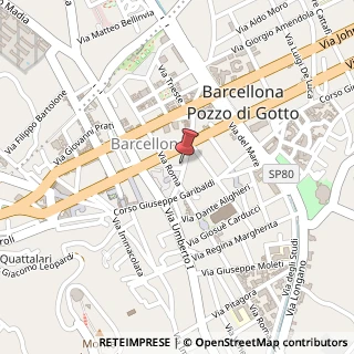 Mappa Via Mandanici, 14, 98051 Barcellona Pozzo di Gotto, Messina (Sicilia)