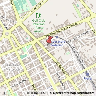 Mappa Via Ciullo D'Alcamo, 11, 90143 Palermo, Palermo (Sicilia)