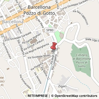 Mappa Via degli Studi, 74, 98051 Barcellona Pozzo di Gotto, Messina (Sicilia)