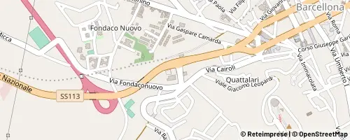 Mappa Barcellona Pozzo di Gotto