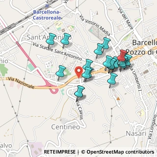 Mappa Via Fondaconuovo, 98051 Barcellona Pozzo di Gotto ME, Italia (0.4595)
