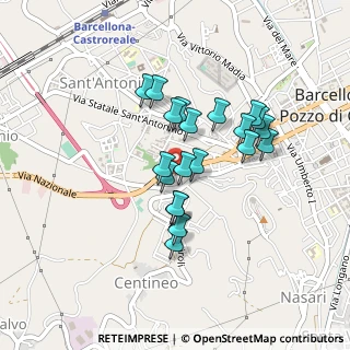 Mappa Via On. Martino Var, 98051 Barcellona Pozzo di Gotto ME, Italia (0.39)