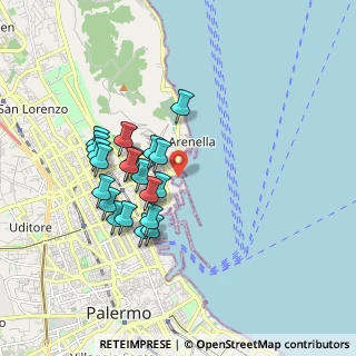 Mappa Marina Villa Igiea, 90142 Palermo PA, Italia (1.7745)