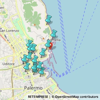 Mappa Marina Villa Igiea, 90142 Palermo PA, Italia (2.16333)