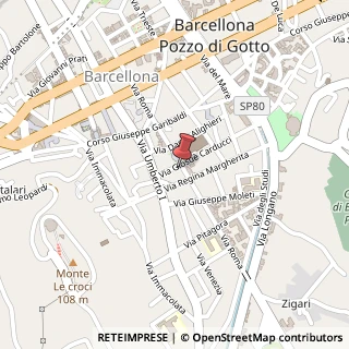 Mappa Piazza Duomo, 13, 98051 Barcellona Pozzo di Gotto, Messina (Sicilia)