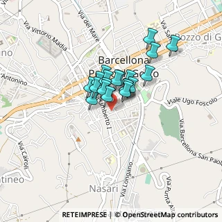 Mappa Via Monsignor Angelo Paino, 98051 Barcellona Pozzo di Gotto ME, Italia (0.301)