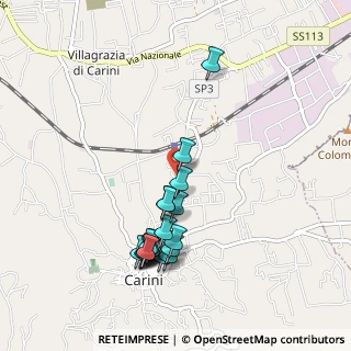 Mappa Via Bergamo, 90044 Carini PA, Italia (1.0995)