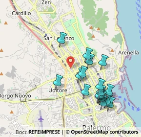 Mappa Via Marche, 90144 Palermo PA, Italia (2.17412)