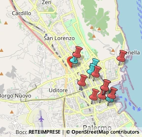 Mappa Via Marche, 90144 Palermo PA, Italia (1.99923)