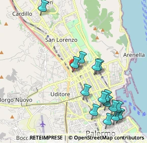 Mappa Via Marche, 90144 Palermo PA, Italia (2.594)