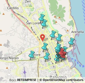 Mappa Via Marche, 90144 Palermo PA, Italia (2.1195)