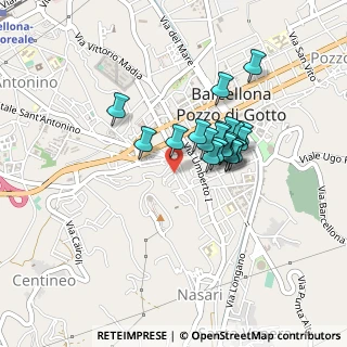 Mappa Via D. Scinà, 98051 Barcellona Pozzo di Gotto ME, Italia (0.359)