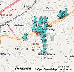 Mappa Via Domenico Scinà, 98051 Barcellona Pozzo di Gotto ME, Italia (0.852)
