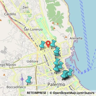 Mappa Via Generale A. di Giorgio, 90143 Palermo PA, Italia (2.63333)