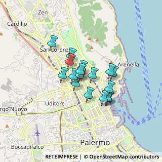 Mappa Via Generale A. di Giorgio, 90143 Palermo PA, Italia (1.25647)
