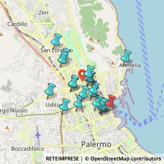 Mappa Via Generale A. di Giorgio, 90143 Palermo PA, Italia (1.581)